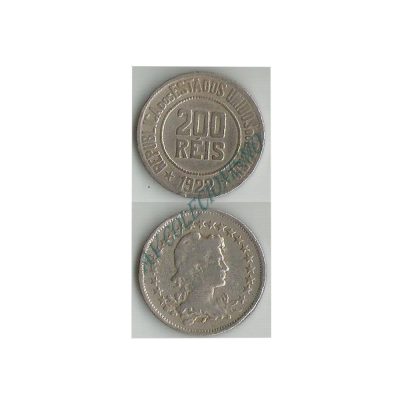 MNI 095 - Moeda 200 réis - Níquel - 1922 - MBC