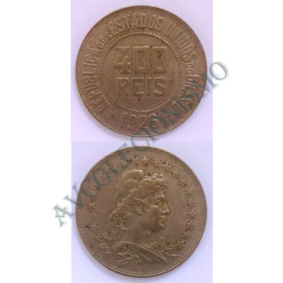 MNI 116 - Moeda 400 réis - Níquel - 1926 - MBC