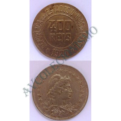 MNI 117 - Moeda 400 réis - Níquel - 1927 - MBC