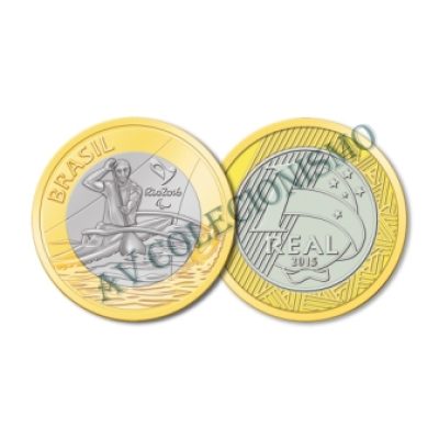 MRS 597 - Moeda 1 Real - Jogos Olímpicos - Rio2016 - Paracanoagem - 2015 - FC