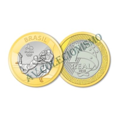 MRS 598 - Moeda 1 Real - Jogos Olímpicos - Rio2016 - Rugby - 2015 - FC