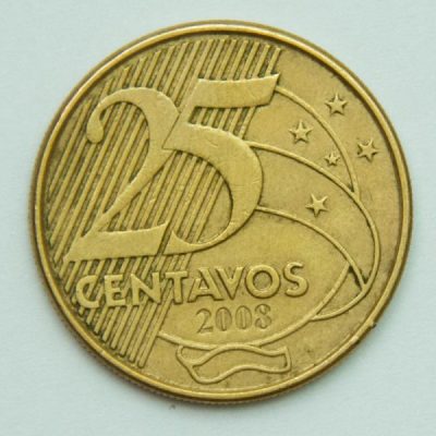 MRS 522 - Moeda 25 Centavos - 2008 - FC