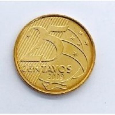 MRS 523 - Moeda 25 Centavos - 2009 - FC