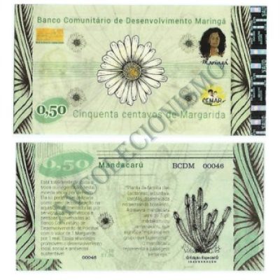 MSB011 - Moeda Social - Margarida - C$ 0,50 - B. Maringá - PB - FE