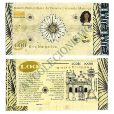 MSB012 - Moeda Social - Margarida - C$ 1,00 - B. Maringá - PB - FE