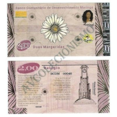 MSB013 - Moeda Social - Margarida - C$ 2,00 - B. Maringá - PB - FE