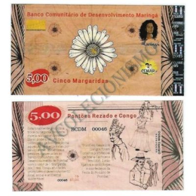 MSB014 - Moeda Social - Margarida - C$ 5,00 - B. Maringá - PB - FE