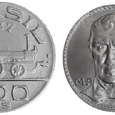 MVM 144 - Moeda 200 Reis - Cupro-Niquel - 1937 -  Visconde de Maúa - SOB