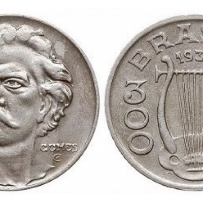 MVM 146 - Moeda 300 Réis - Cupro-Níquel - 1936 - Carlos Gomes - SOB