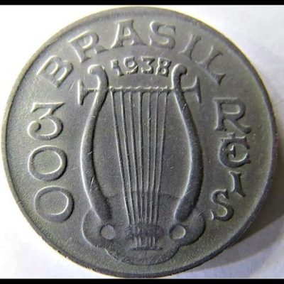 MVM 148 - Moeda 300 Réis - Cupro-Níquel - 1938 - Carlos Gomes - SOB