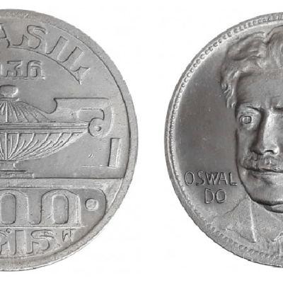 MVM 149 - Moeda 400 Reis - Cupro-Niquel - 1936 -  Oswaldo Cruz - SOB