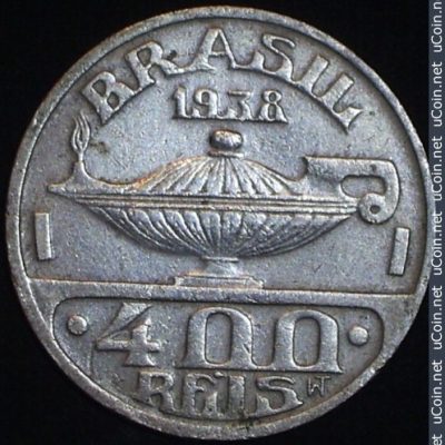 MVM 151 - Moeda 400 Reis - Cupro-Niquel - 1938 -  Oswaldo Cruz - SOB