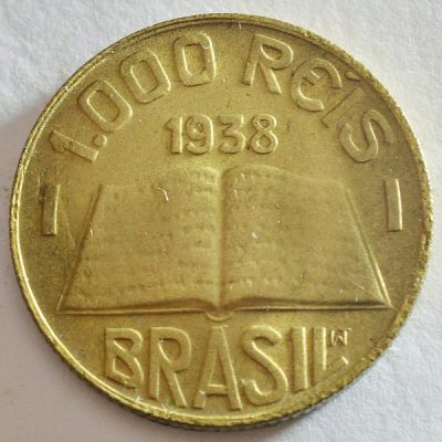 MVM 159 - Moeda 1000 réis - Bronze-Alumínio - 1938 -  José Anchieta - SOB