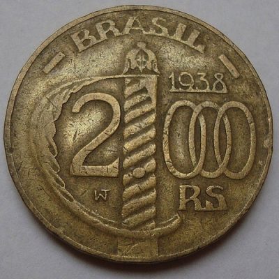 MVM 162 - Moeda 2000 réis - Bronze-Alumínio - 1938 -  Duque de Caxias - SOB