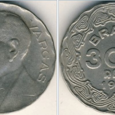MVM 169 - Moeda 300 réis - Cupro-níquel - 1938 - Getúlio Vargas - SOB