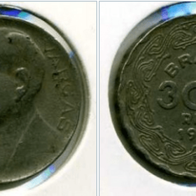 MVM 170 - Moeda 300 réis - Cupro-níquel - 1940 - Getúlio Vargas - SOB