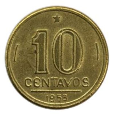 MVM 203 - Moeda 10 centavos - Bronze-Alumínio - 1953 - José Bonifácio de Andrada e Silva - SOB