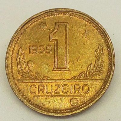 MVM 236 - Moeda 1 Cruzeiro - Bronze-Alumínio - 1955 - SOB