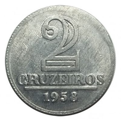 MVM 280 - Moeda 2 cruzeiros - Alumínio - 1958 - SOB