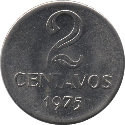 MVM 292 - Moeda 2 Centavos - Aço inoxidável - 1975 - SOB