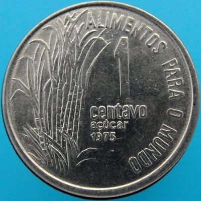 MVM 325 - Moeda 1 Centavo - Aço Inoxidável - 1975 - FAO - SOB