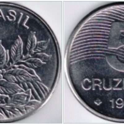 MVM 353 - Moeda 5 Cruzeiros - Café - Aço Inoxidável - 1984 - FAO - SOB