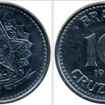 MVM 401 - Moeda 10 Cruzados - Aço Inoxidável - 1987 - SOB