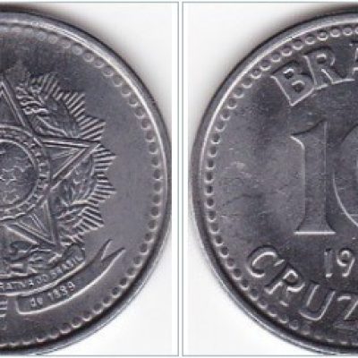 MVM 402 - Moeda 10 Cruzados - Aço Inoxidável - 1988 - SOB