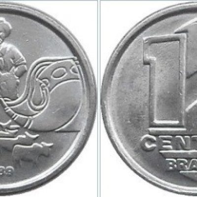 MVM 404 - Moeda 1 Centavo - Cruzado Novo - Aço Inoxidável - Boiadeiro - 1989 - SOB