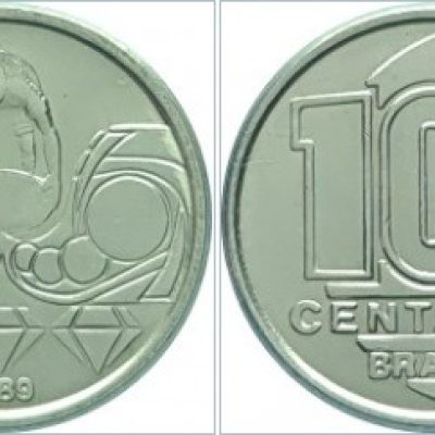 MVM 408 - Moeda 10 Centavos - Cruzado Novo - Aço Inoxidável - Garimpeiro - 1989 - SOB