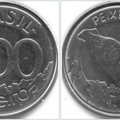 MVM 424 - Moeda 100 Cruzeiros - Aço Inoxidável - Peixe Boi - 1993 - SOB