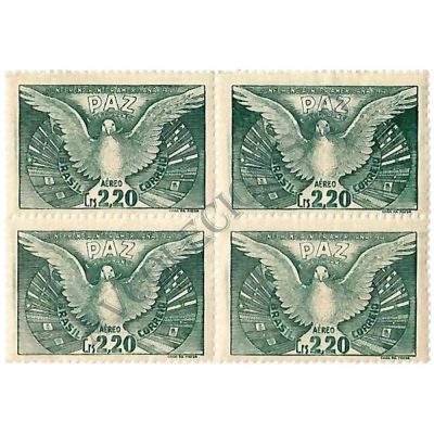 QA0061 - Pomba da Paz e Bandeiras das Américas - 1947