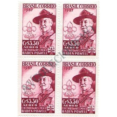 QA0085 - 100 anos de Lord Baden Powell - Criador do Escotismo - 1957 - MINT