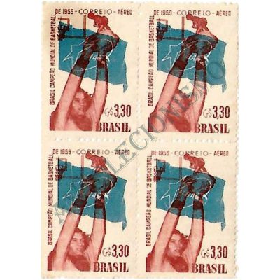 QA0087 - Brasil, Campeão Mundial de Bola ao cesto - 1959 - MINT