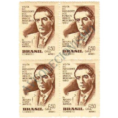 QA0090 - Visita do presidente do México Dr. Adolfo Lopes Mateos - 1960 - MINT