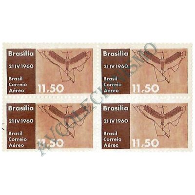 QA0096 - Inauguração de Brasília - Nova Capital Federal - Plano-piloto - 1960 - MINT