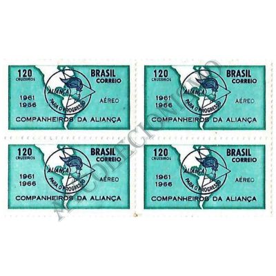 QA0106 - 5º Aniversário da aliança para o progresso - 1966 - MINT