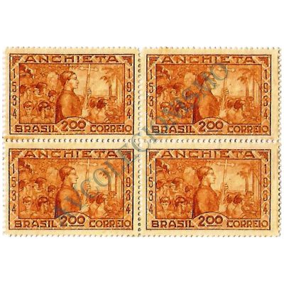 QC0074 - 4º Centenário do nascimento de José de Anchieta - 1934 - MINT