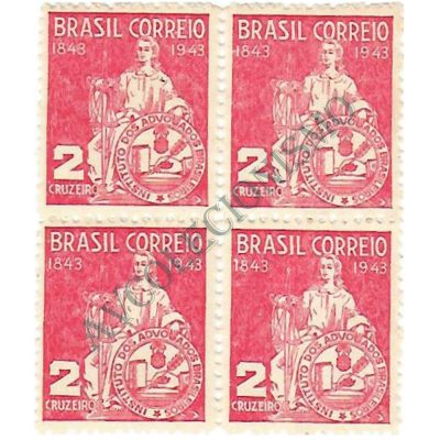 QC0184 - Centenário do Instituto dos Advogados Brasileiros - 1943 - MINT
