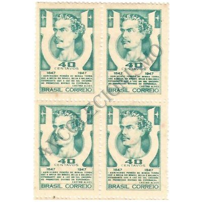 QC0227 - 100 Anos do nascimento do poeta Antonio Castro Alves (1847-1871) - 1947