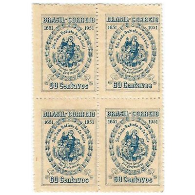 QC0263 - Tricentenário de São João Batista de La Salle - 1951 - MINT