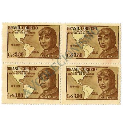 QC0268 - 29º aniversário da 1º viagem áerea entre Nova York e o Rio por E. Pinto Martins - 1951