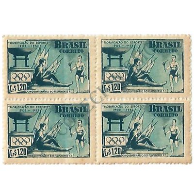 QC0282 - 50º Aniversário do Fluminense Futebol Clube - 1952 - MINT