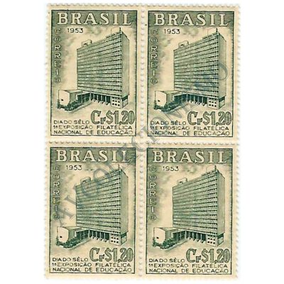 QC0303 - Dia do Selo e 1ª Exposição Filatélica Nacional de Educação - Rio de Janeiro - 1953 - MINT