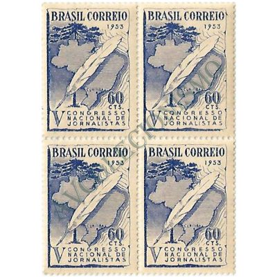 QC0312 - 5º Congresso Nacional de Jornalistas - Curitiba/PR - 1953 - MINT