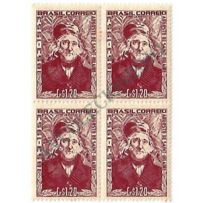 QC0315 - Centenário da morte do naturalista e escritor francês Auguste de Saint-Hilaire - 1953 - MINT