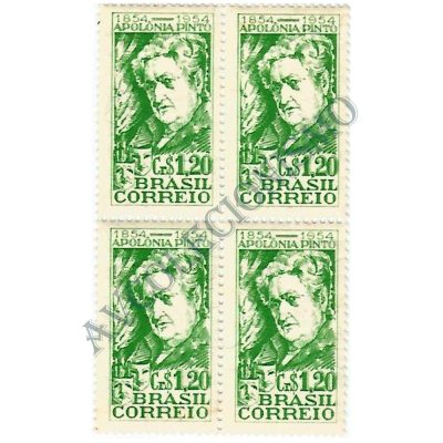 QC0341 - Centenário do nascimento da atriz Apolônia Pinto - 1854-1937 - 1954 - NNN