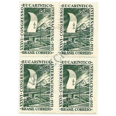 QC0365 - 36º Congresso Eucarístico Internacional, RJ e visita do Cardeal Legado Bento Aloisi Masella - 1955 - NN