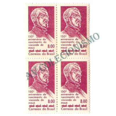 QC0505 - 150º Aniversário do nascimento do Visconde de Mauá (Irineu Evangelista de Souza) - (1813-1889) - 1963 - NNN