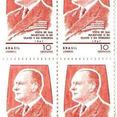QC0578 - Visita do Rei Olavo V da Noruega - 1967 - MINT